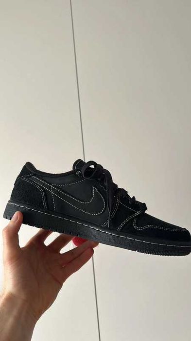 "Buty Trampki" Jordan_1_Retro_Low_OG_SP_Travis_Scott_Black R.44