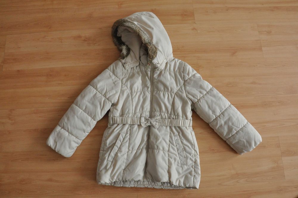 Zimowa kurtka dziewczęca 128 H&M