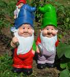 2 x Krasnal ogrodowy duży figura ceramiczna do ogrodu ozdoba XXL 49 cm