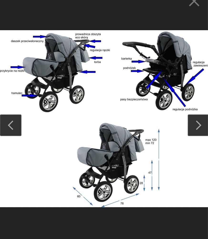 Wózek 3w1 dynamic