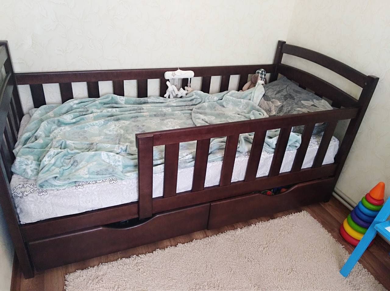 Комбіноване ліжко в дитячу  ліжко з дерева недорого від виробника