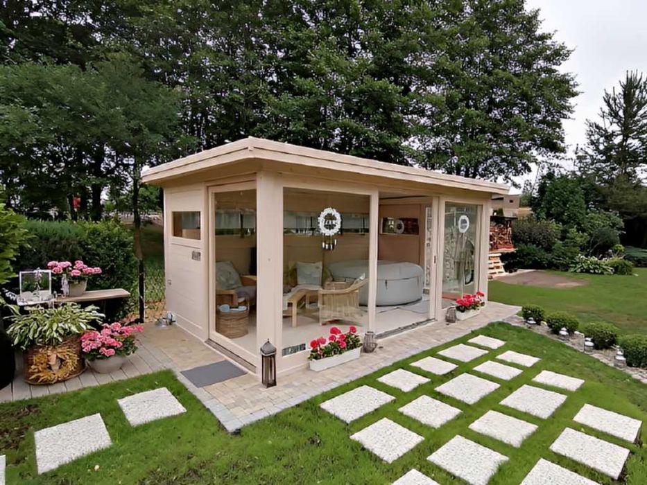 ALTANA 21 3x4,8m Szklana +Podłoga Blacha Rynny Prosto od PRODUCENTA