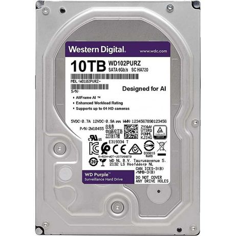 Жосткий диск HDD SATA 3.0 WD Purple 10 TB (WD102PURZ)