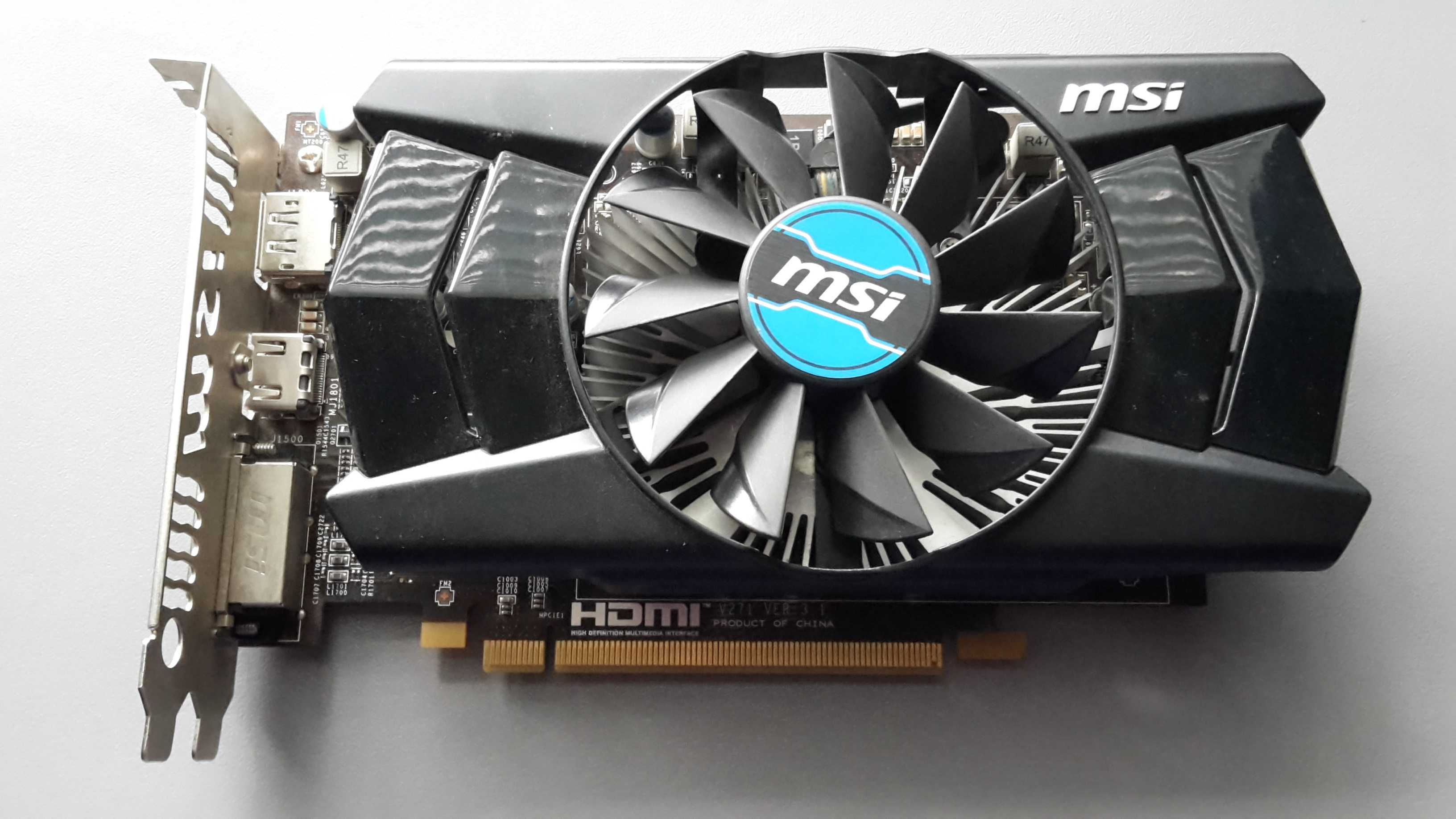 Відеокарта MSI R7 200 1Gb GDDR5 128bit DVI HDMI