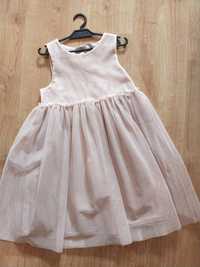 Sukienka tiulowa dziewczęca brokat 134