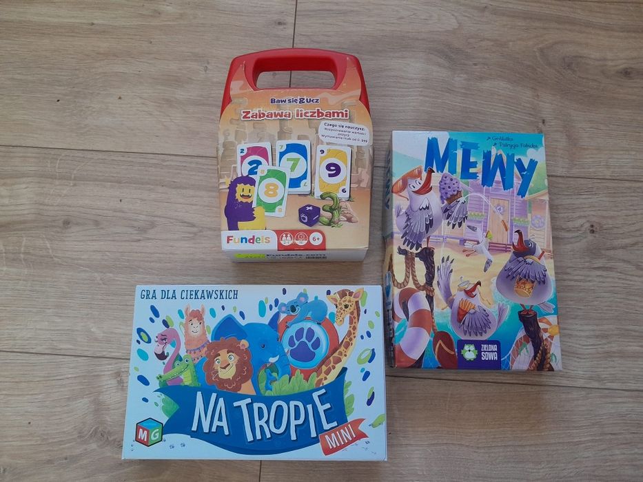 Zestaw gier dla dzieci 6+
Na tropie
Mewy
Zabawa liczbami