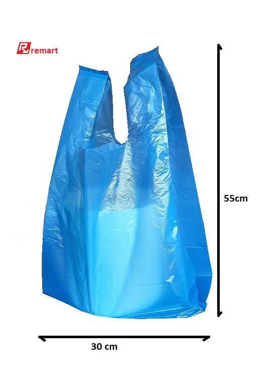 reklamówki 30/55 - 5 kg niebieskie 100 sztuk