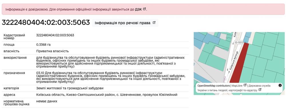 Білогородка. Фасадна земельна ділянка 33 сотки