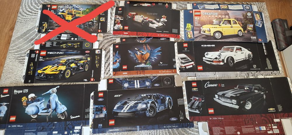 LEGO puste kartony