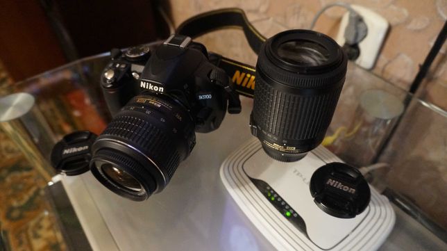 Nikon d3100  дабл кит  меняю на объектив Canon