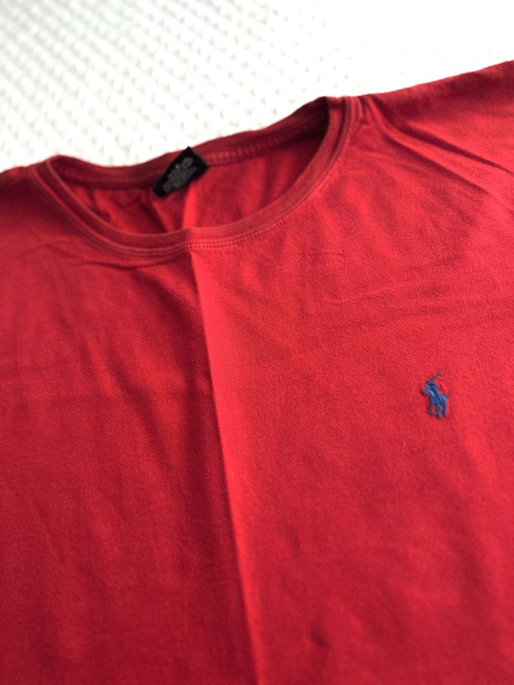 T-shirt czerwony markowy koszulka Polo Ralph Lauren