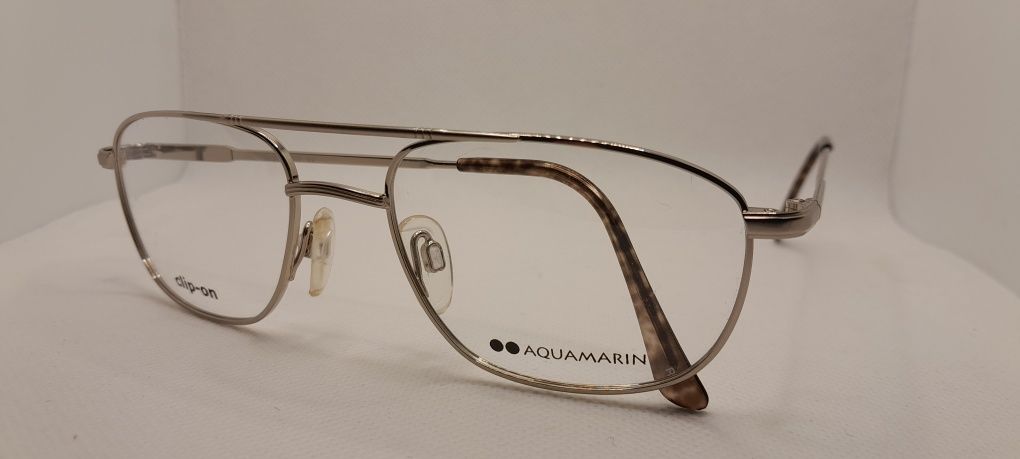 Nowe okulary oprawa clip on Aquamarin