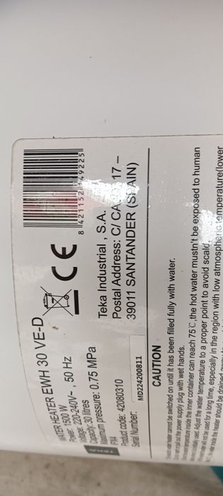 Termo-acumulador com pouco uso