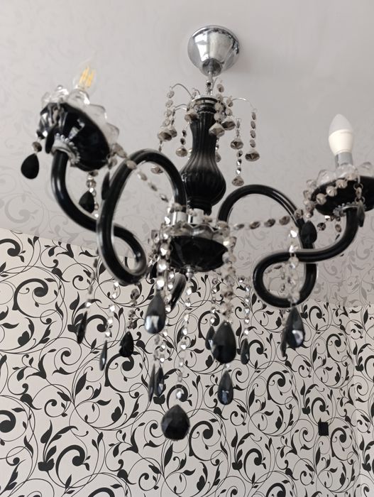 Хрустальная Люстра стекло на 3 лампочки