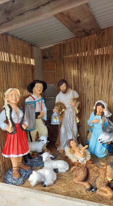 Figury do szopki Bożonarodzeniowej 13 sztuk