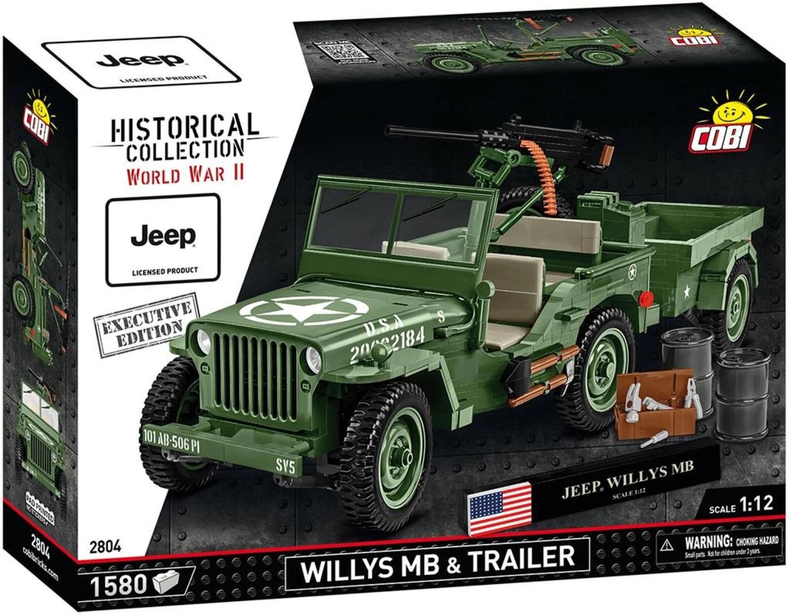 Executive Edition Willys MB & Trailer pudełko,451x328 mm
