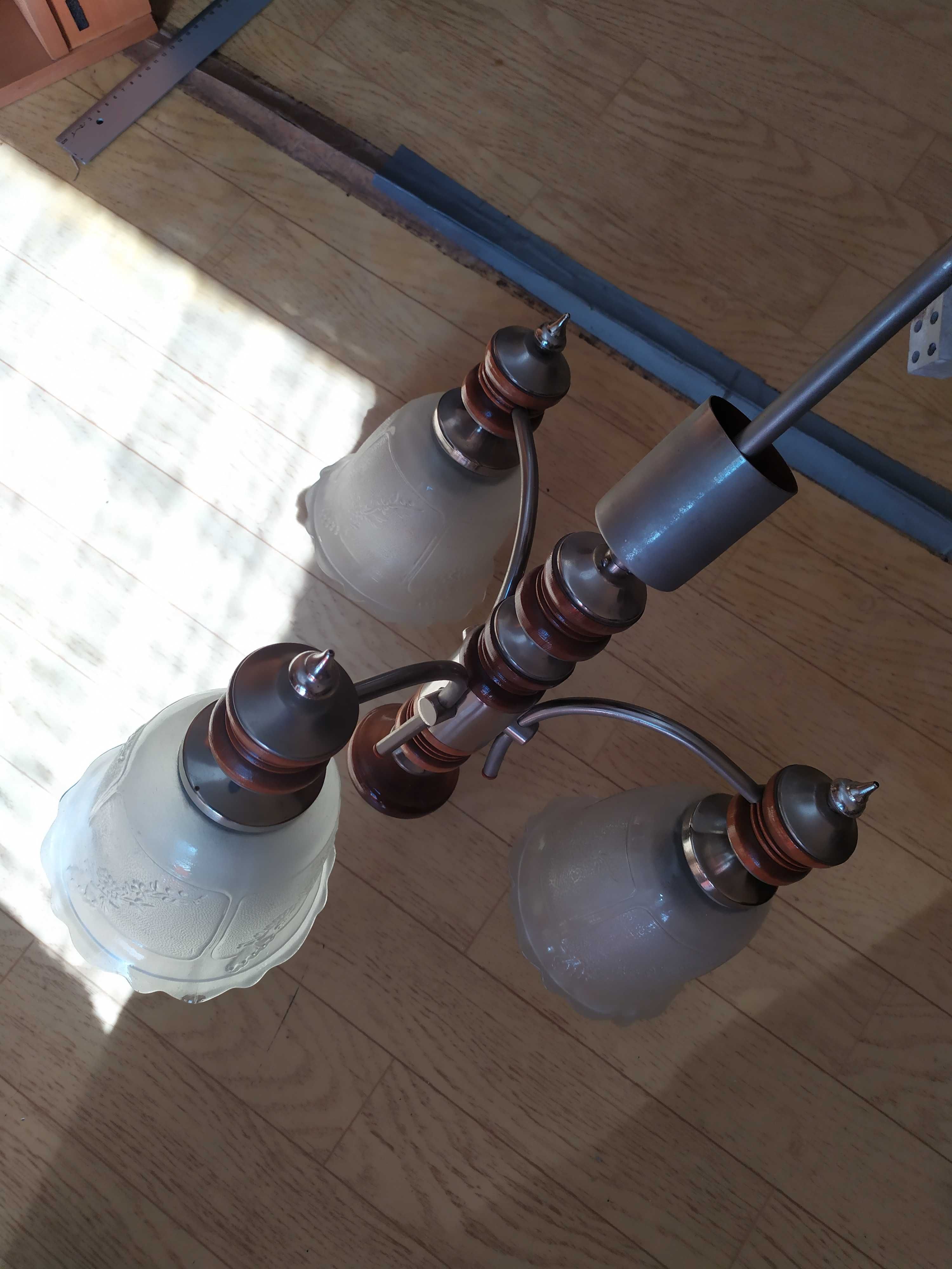 Żyrandol lampa PRL retro vintage
