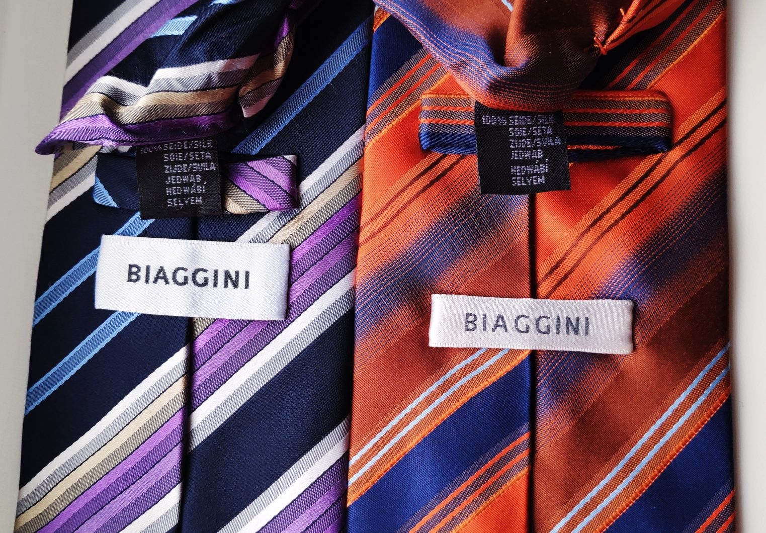 Шелковый итальянский галстук Biaggini