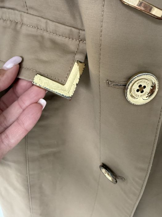 Plaszcz trencz Michael Kors  beżowy