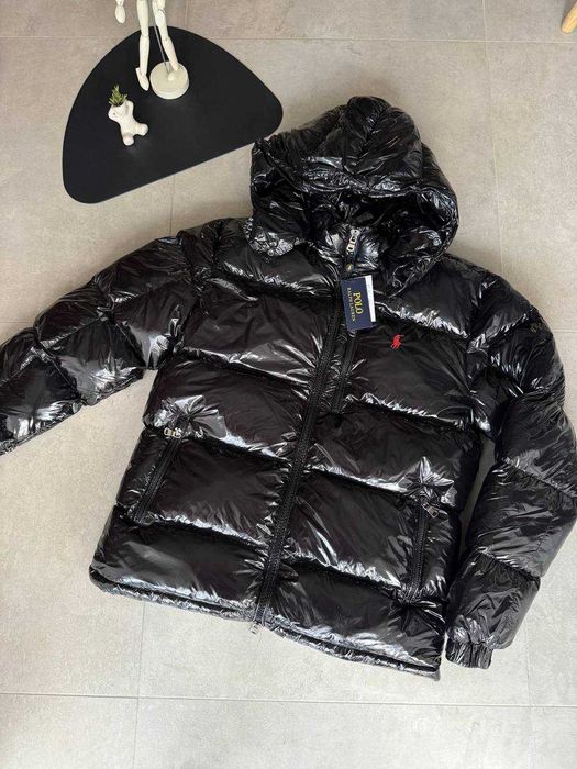 Розпродаж Пуховик  Polo Ralph Lauren Black  глянц