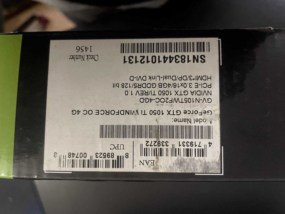 PLACA GRAFICA GEFORCE GTX1050ti