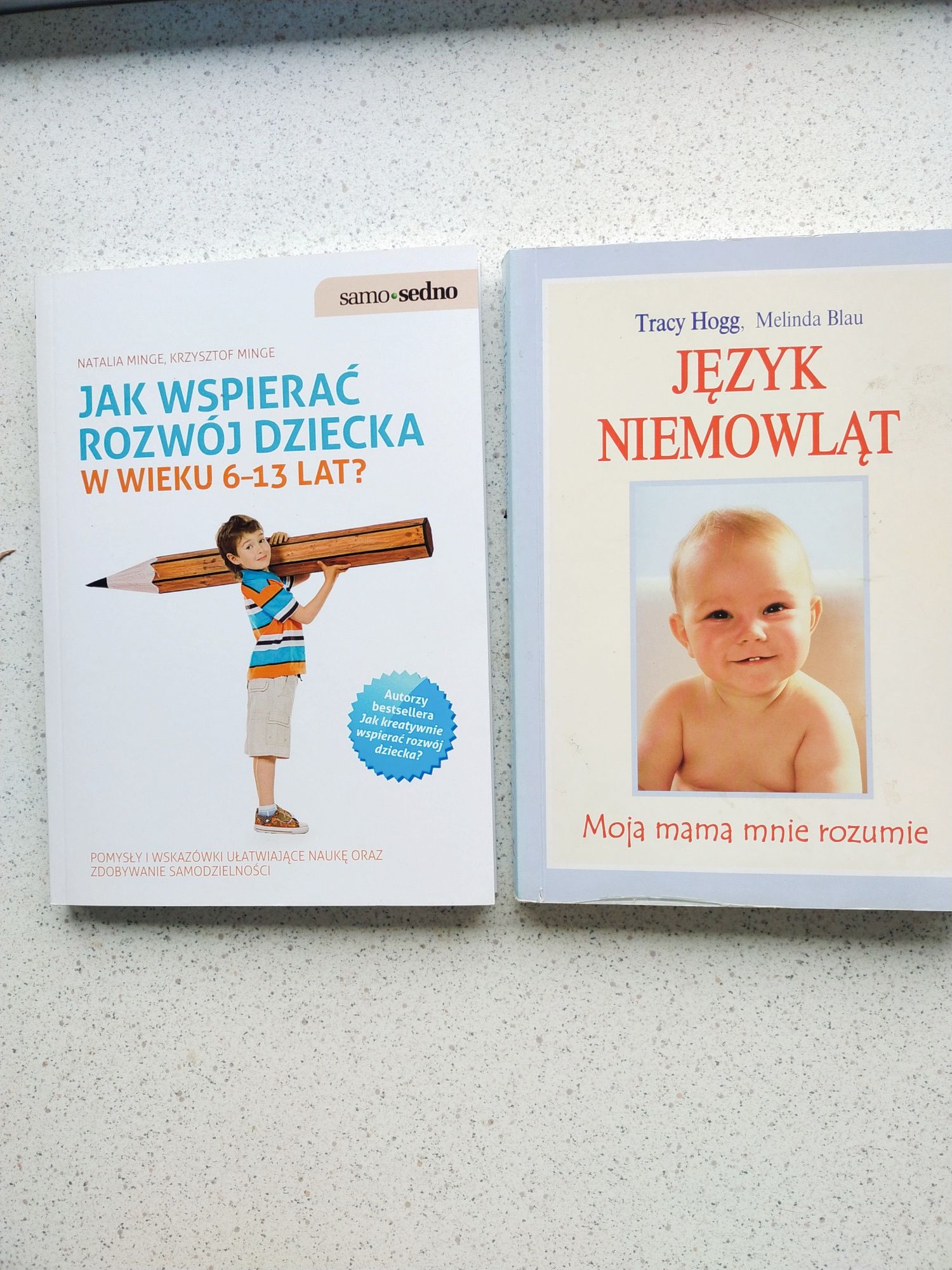 2 ksiazki Jezyk Niemowląt i Jak wspierac rozwoj dziecka