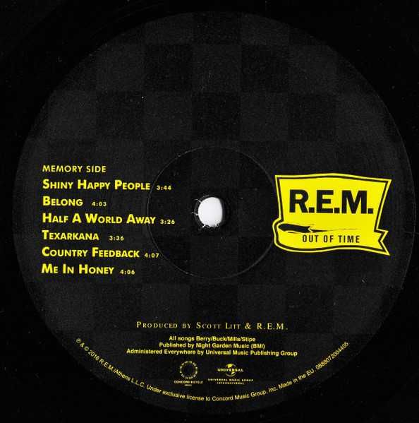 R.E.M. – Out Of Time  1lp vinyl