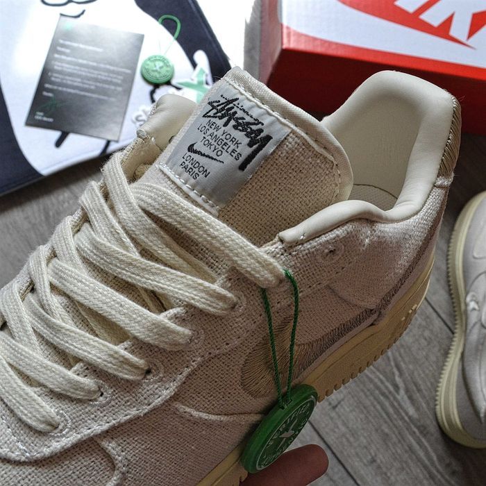 Мужские кроссовки Stussy X Nike Air Force 1 Low 'Fossil Stone' 40-45