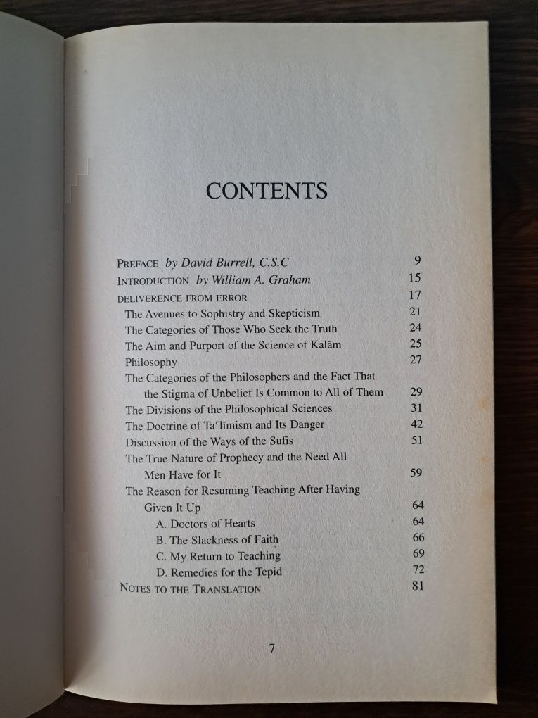 Al-Ghazali - Path to Sufism, Deliverance from Error