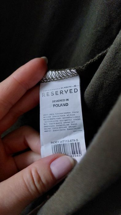 Sukienka Reserved r. S M khaki luźna