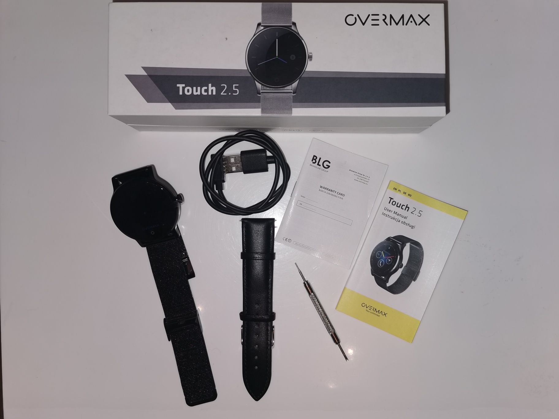 Smartwatch Overmax touch 2.5 nowy 2 paski