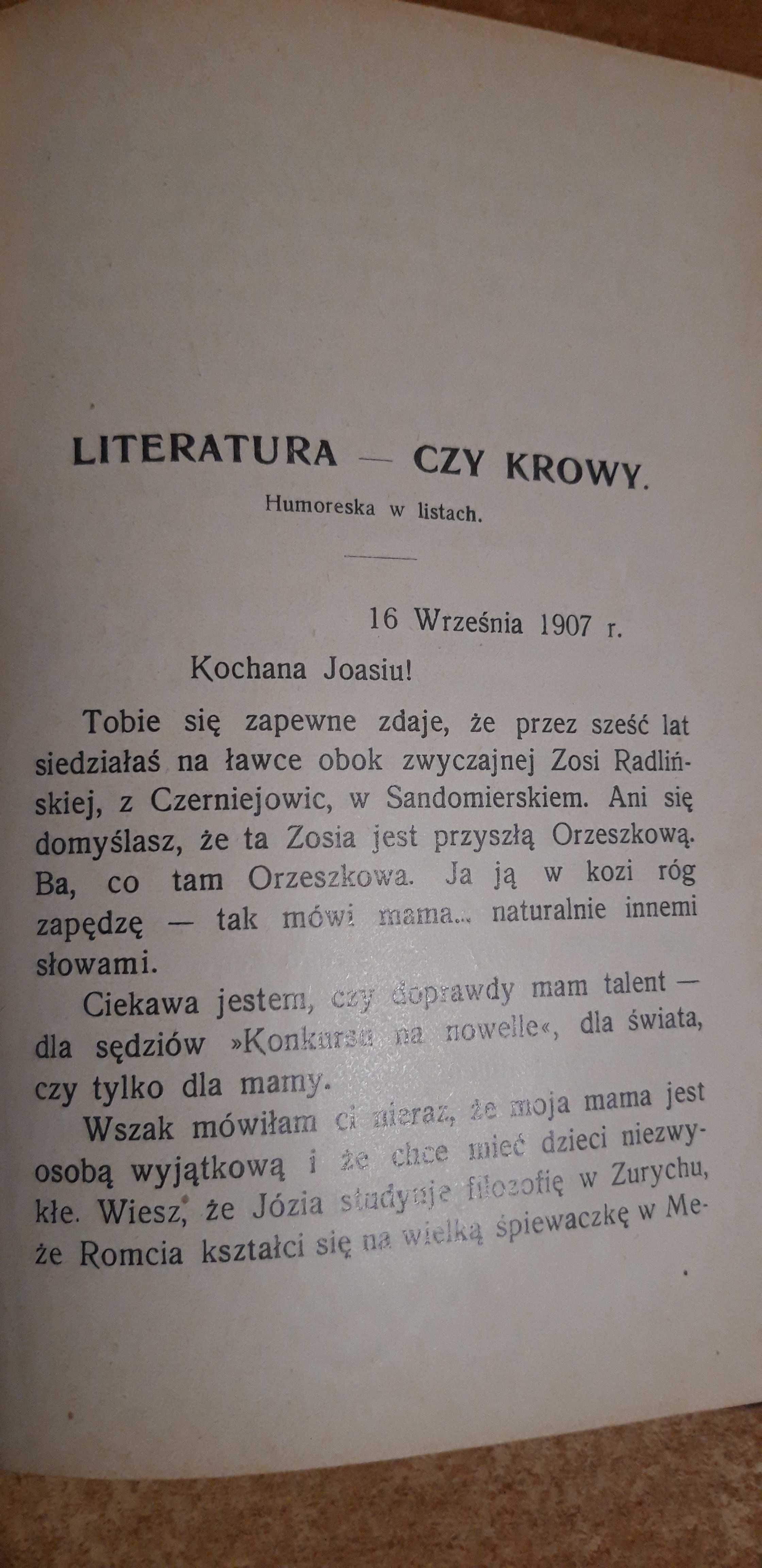 Z Pamiętnika Niedoszłej Literatki -E. Żmijewska- W-wa1910,wyd.1