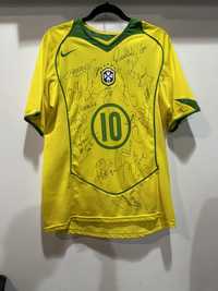 Koszulka Nike Brazylia 2004 Total 90 Autografy Ronaldo Ronaldinho