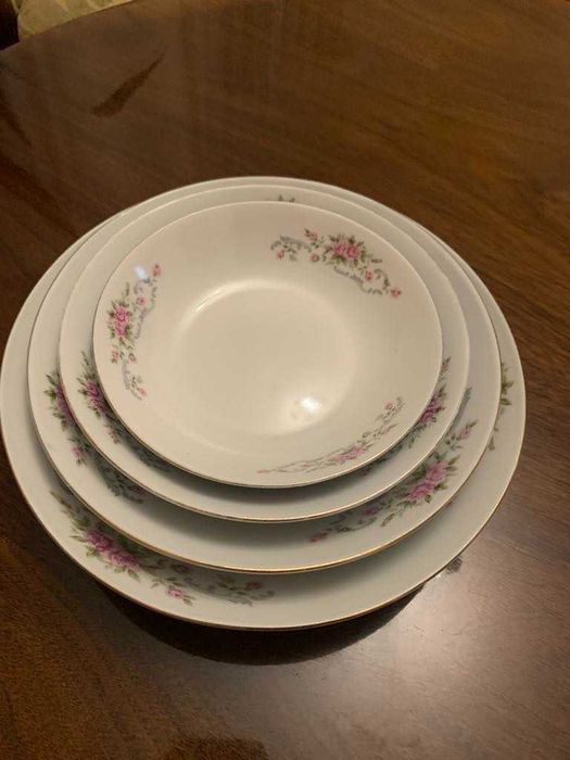 półmiski, płytkie salaterki, bigosówki - ceramika chińska - vintage