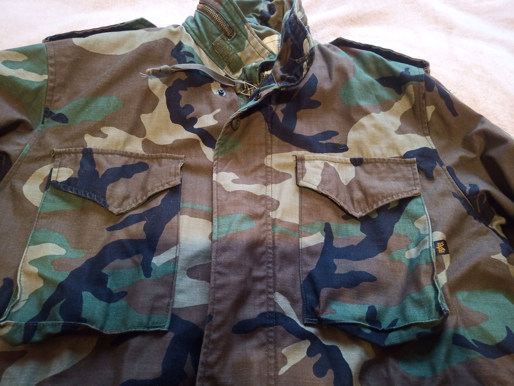 kurtka US Army M-65 WOODLAND size L Alpha industries