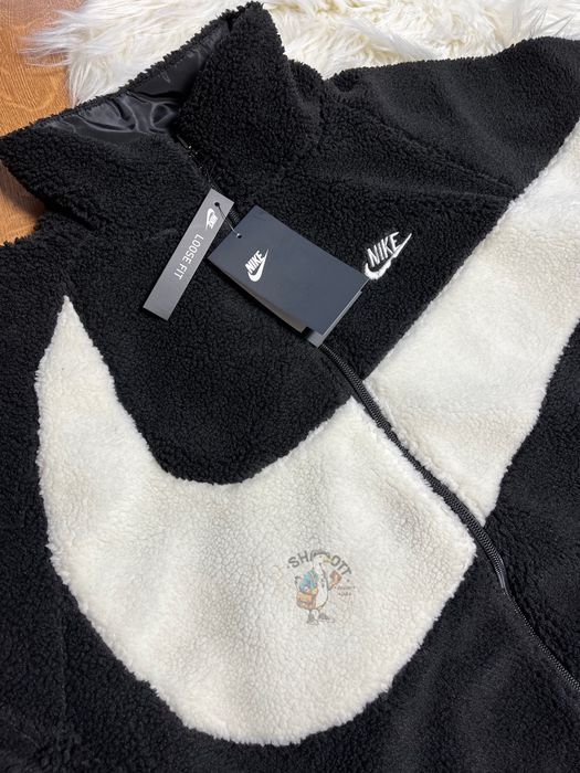 Двостороння кофта NIKE SHERPA BIG LOGO | шерпа найк біг свуш