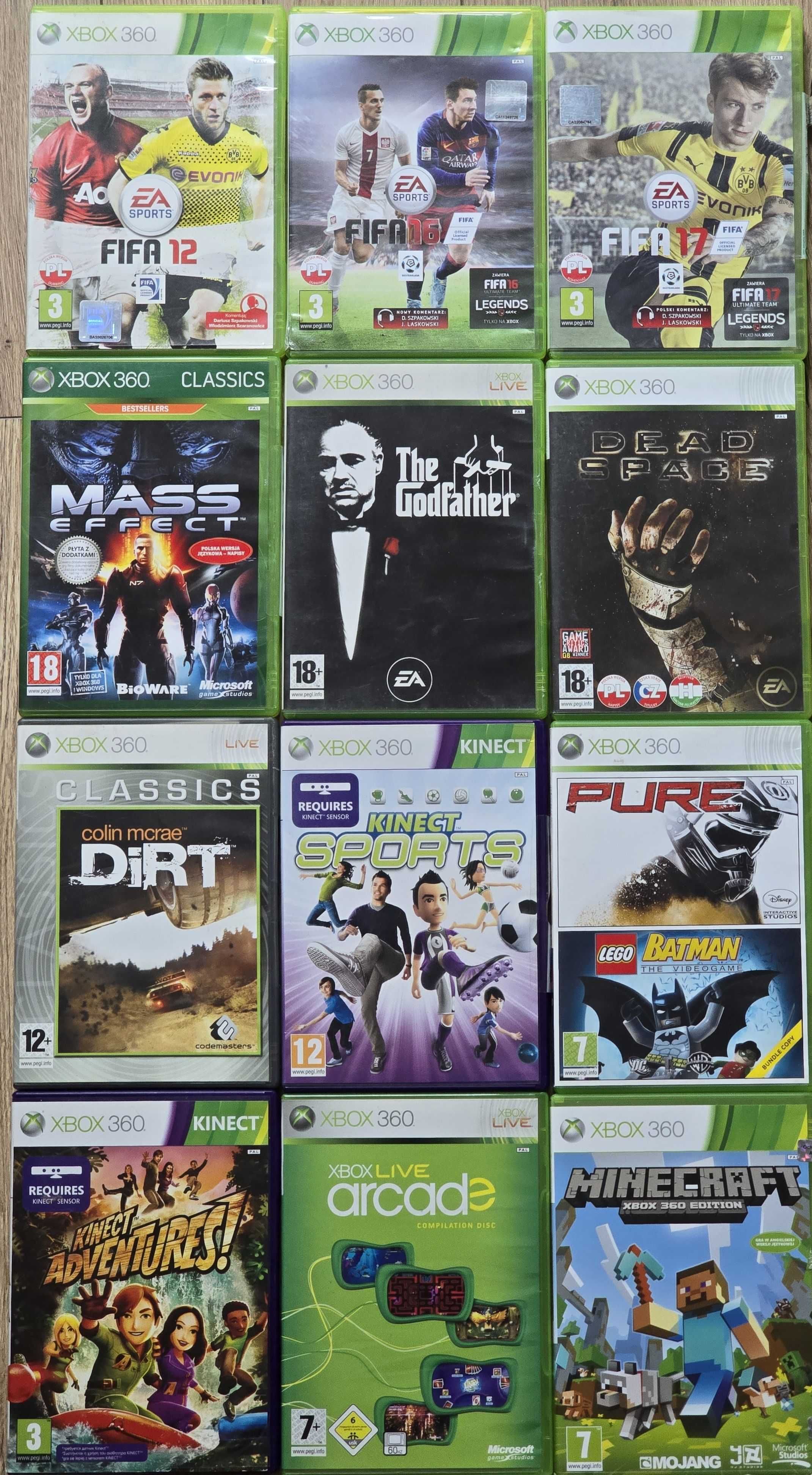 Konsola Xbox 360 Slim Pady Kinect Gry Minecraft Batman