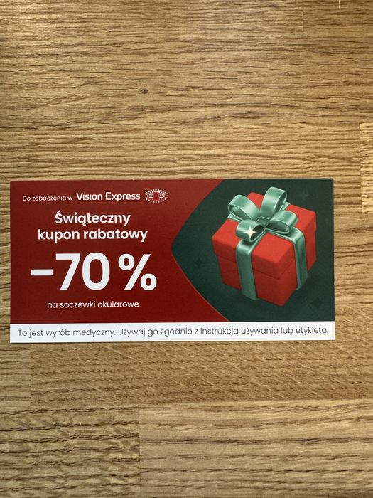 Vision Express 70% na szkła, soczewki okularowe