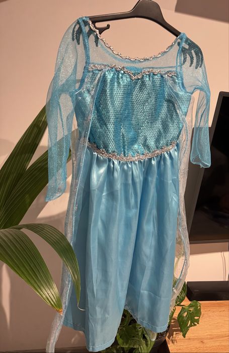 Sukienka na bal przebierańców Elsa kraina lodu 110