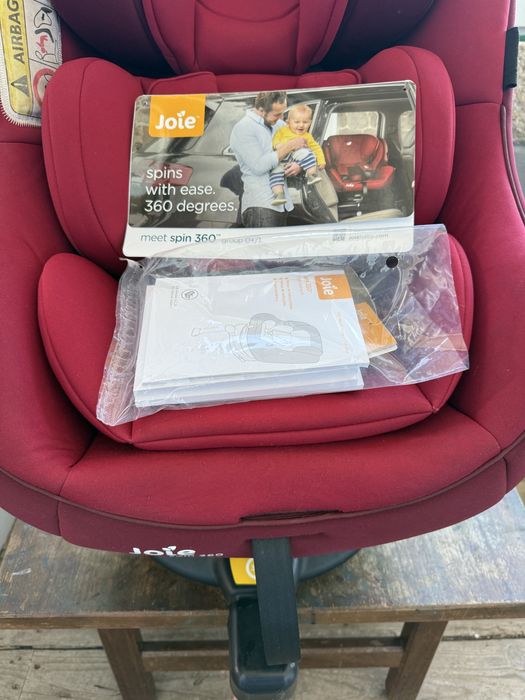 Cadeira auto bebé 0-4 anos (grupo 0+/1) Joie Spin 360 Merlot Isofix