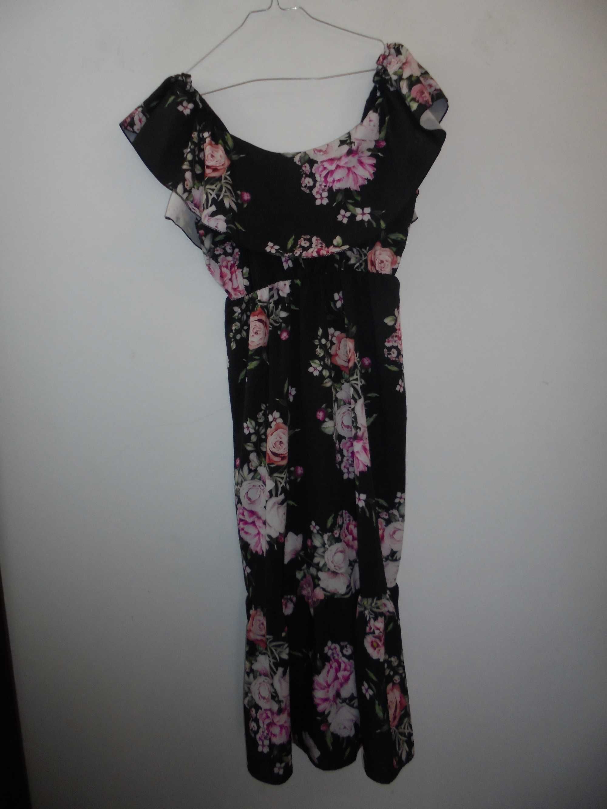 vestido de senhora muito florido