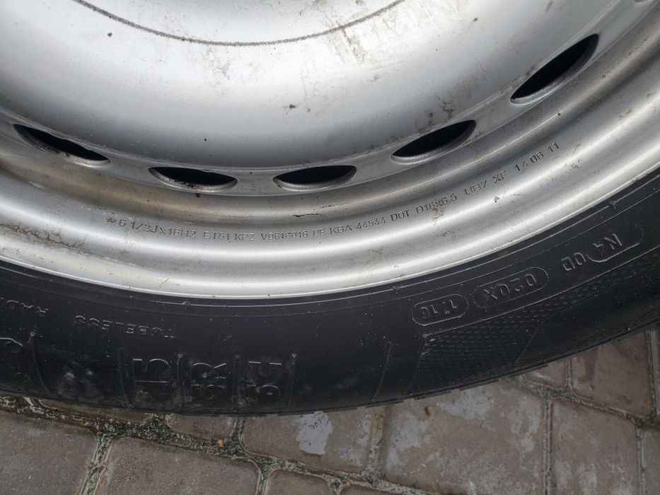 Диски 5×120 R16 ET51 Volkswagen T5 T6 + 215 65 16c Kleber літо бу