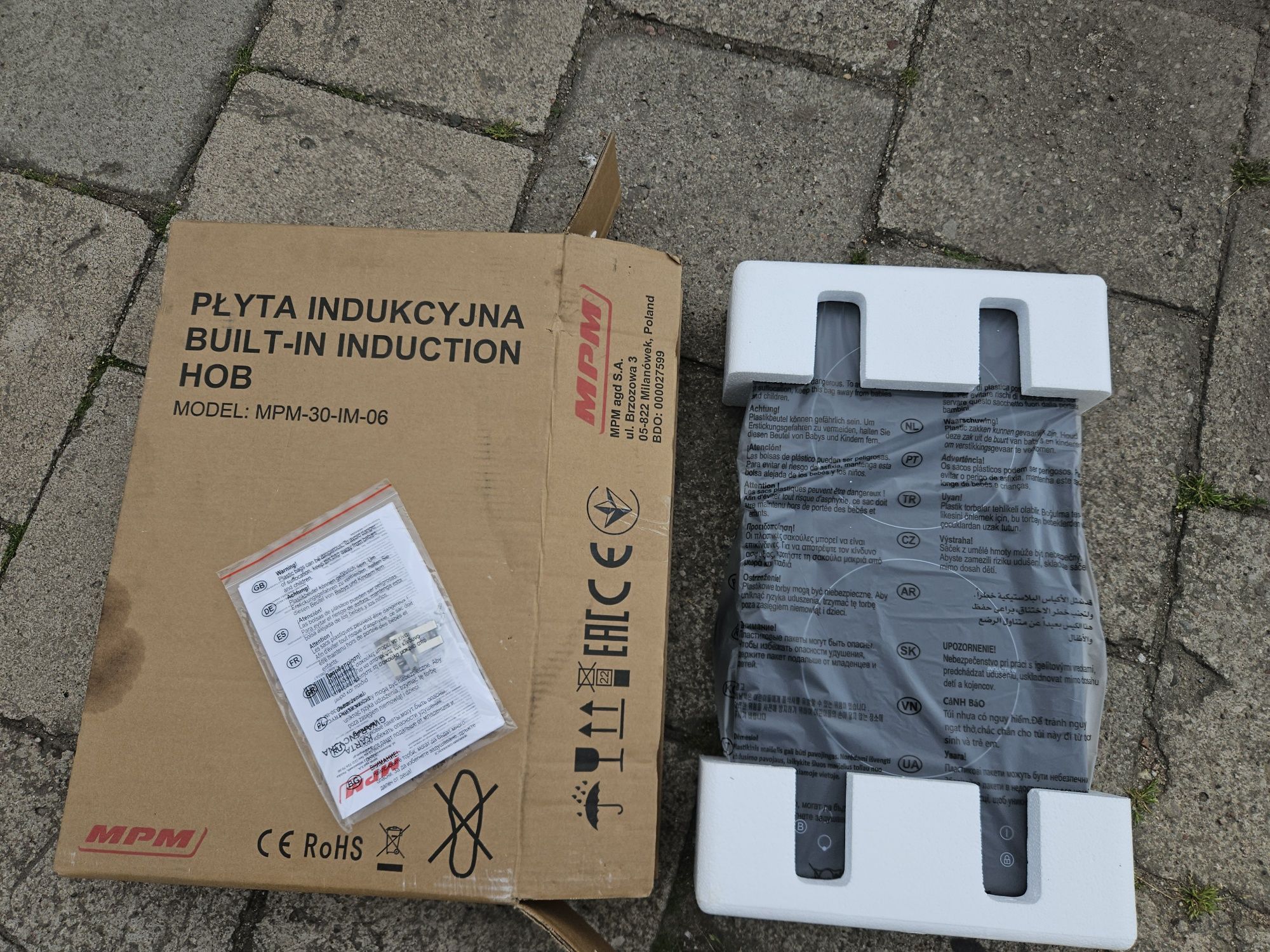 Płyta indukcyjna 1 fazowa 2 palniki nowa