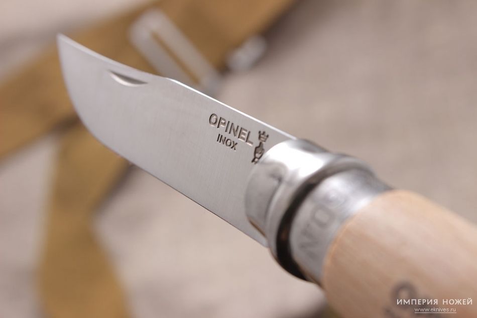 НОЖ OPINEL Inox 09 Франция ручка бук ценные породы лезвие карбон нерж