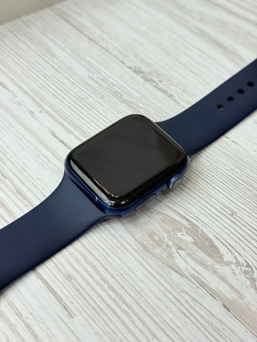 Apple watch 6 44 mm blue/black епл вотч 6 44 мм