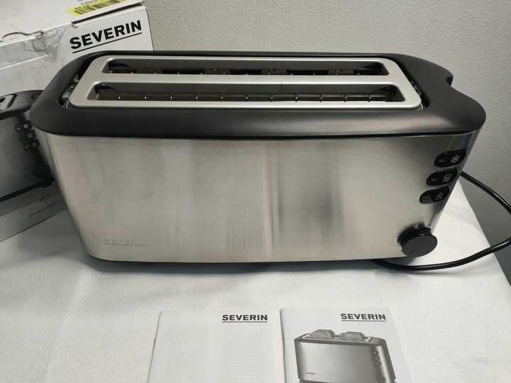 Toster Severin Toster AT 2509 stal szlachetna srebrny/szary 1400 W