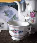 Filiżanka zdobiona kwiaty Śląska Carl Kristel Waldenburg porcelana