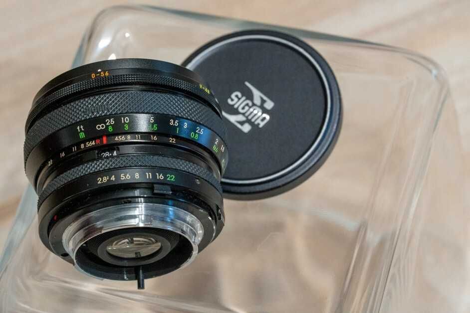Sigma filtermatic 28mm f 2.8 mocowanie Minolta MD rokkor