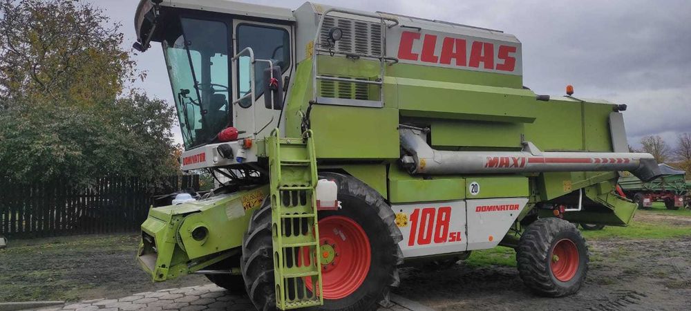Claas dominator 108sl maxi nowe opony Heder 6m stół do rzepaku biso