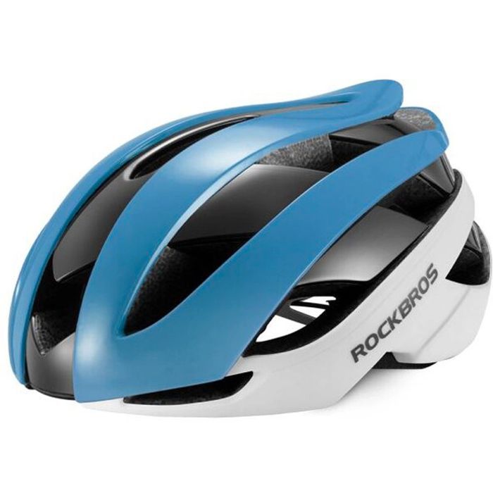 Kask rowerowy Rockbros rozmiar M - niebiesko-biały